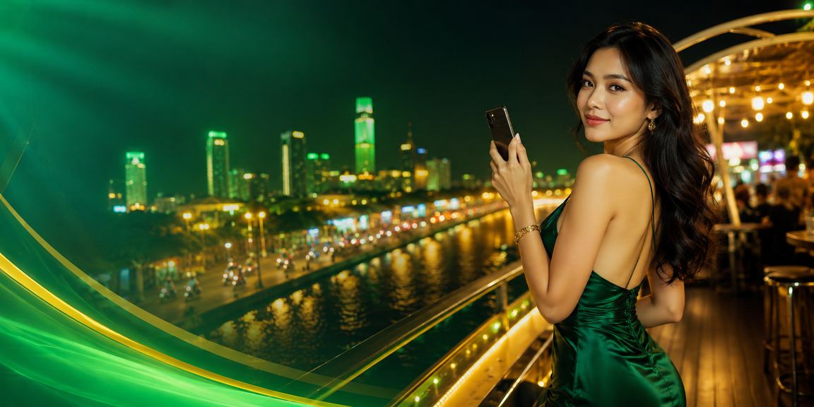 Khung cảnh chợ đêm TP. Hồ Chí Minh lung linh ánh đèn bên cạnh ứng dụng casino